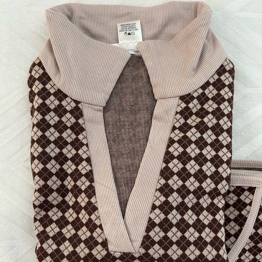 Argyle Matching Skirt Set